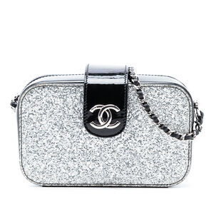 Pre-Loved Chanel Glitter Patent Evening On The Moon Camera Case